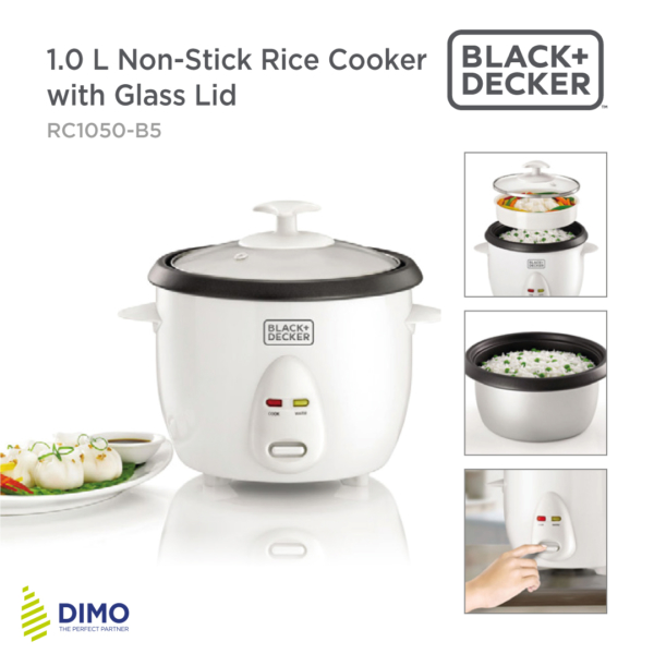 BLACK+DECKER RICE COOKER BLACK+DECKER RICE COOKER 1L RC1050