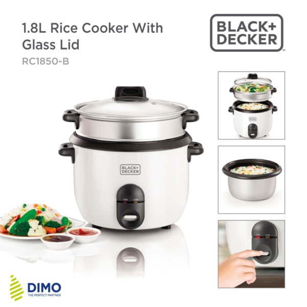 BLACK+DECKER RICE COOKER BLACK+DECKER RICE COOKER 1L RC1050