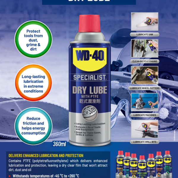 WD40 Dry Lube PTFE 360 ml