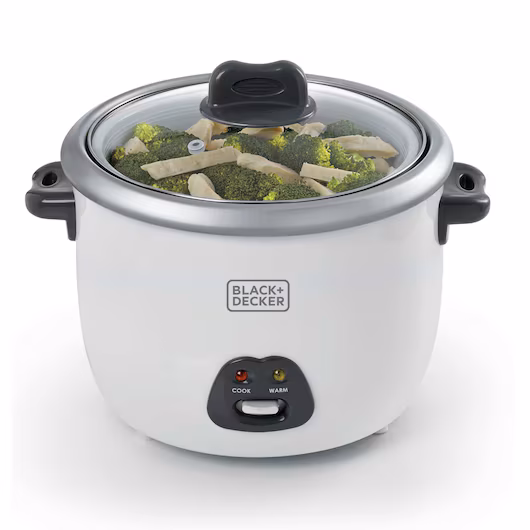 Black and Decker 1.8 Ltr. Rice Cooker with Glass Lid - RC1850-B5
