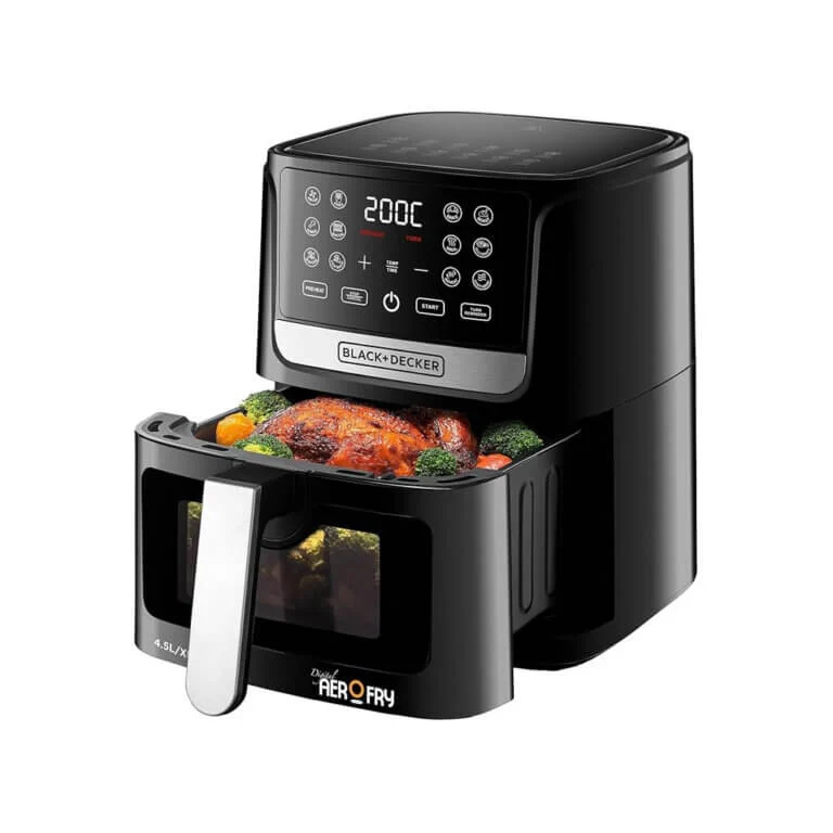 BLACK+DECKER 12 in 1 Digital Air Fryer with Window 1500W | AF4500-B5