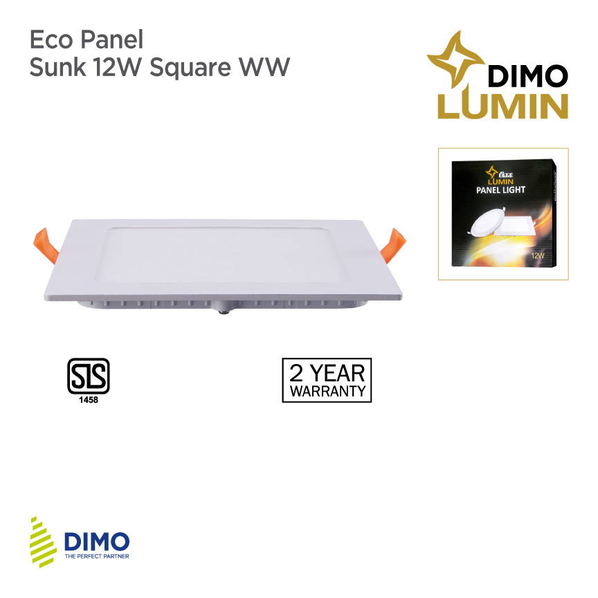 Eco Panel - Sunk 12W Square WW