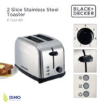 Black and Decker 2 Slice Stainless Steel Toaster