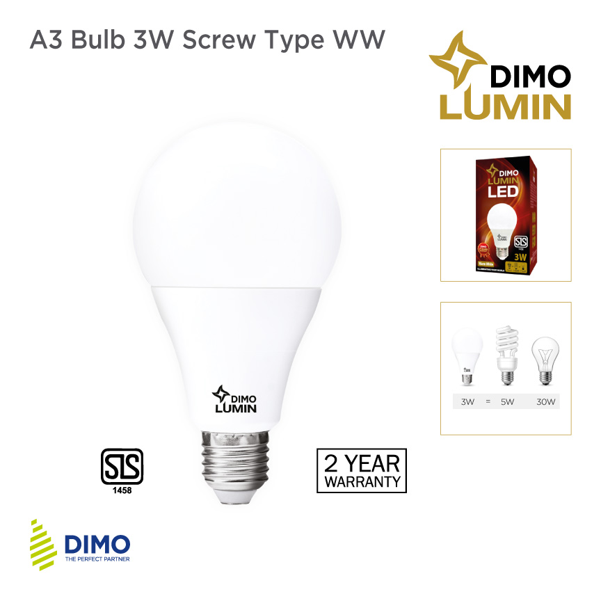DIMO LED 3W Screw type WW