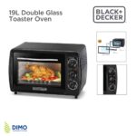 Black and Decker 19L Double Glass Toaster Oven