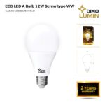 ECO Dimo Led 12w  Warm White - Screw Type