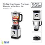 Black and Decker 700W High Speed Premium Blender with Glass Jar