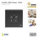 DIMO Lumin Double USB Charger - Black