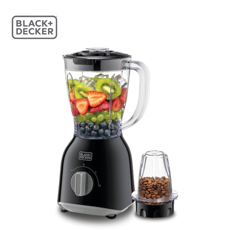 Black & Decker 400W, 1.0L Blender + Grinder Mill + Extra Blender Jar