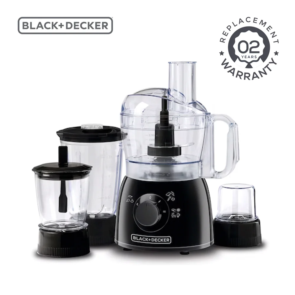 Black & Decker Kitchen Robot Deluxe - 400W FP with Blender + Mincer + Grinder