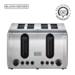 Black & Decker 4 Slice Parallel Slot Stainless Steel Toaster