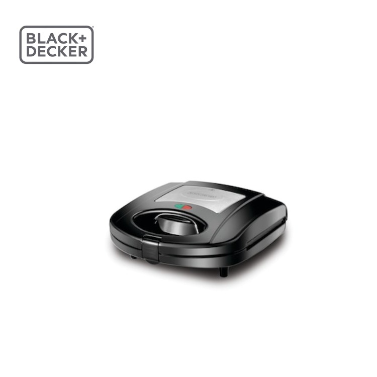 Black & Decker 2 Slice Sandwich Maker 2 in 1- Interchangeable Sandwich & Grill Plate