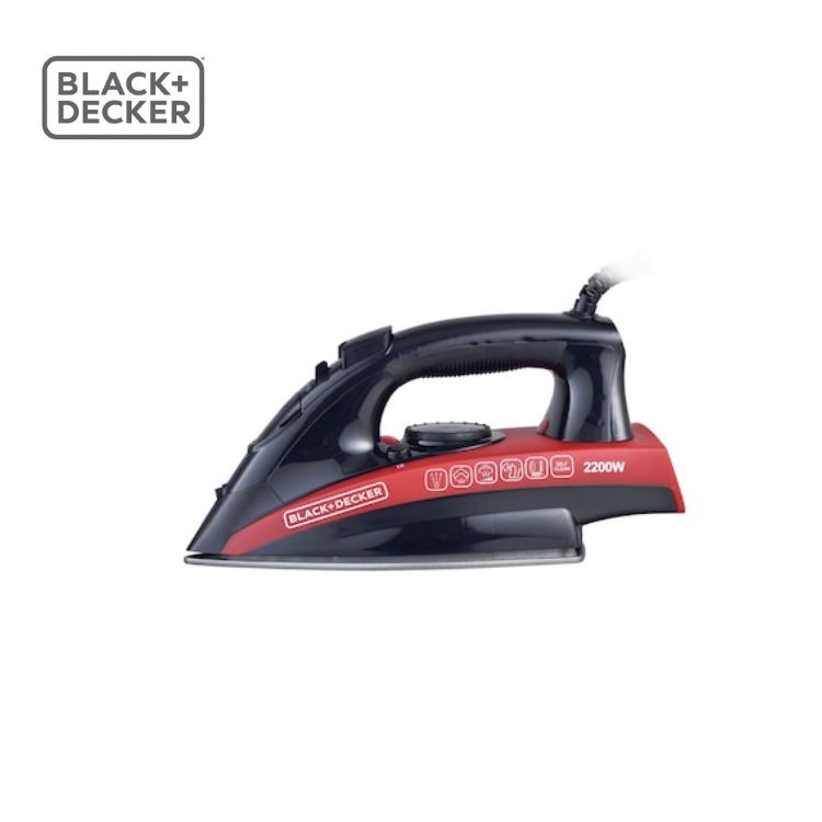 Black & Decker 2200W Steam Iron with Non-Stick Soleplate